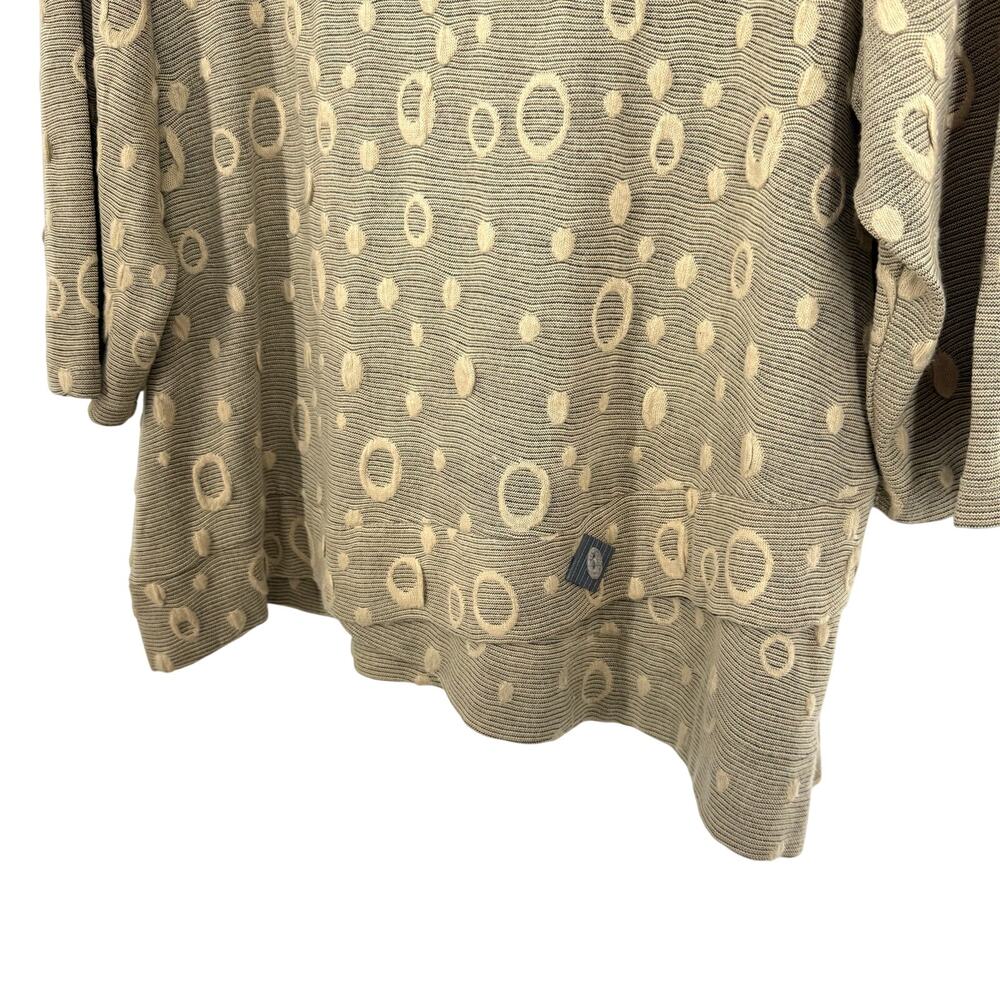 By JJ Womens XL Wearable Art to Wear Unique Artsy Beige Blouse Shirt Top - Picture 4 of 8
